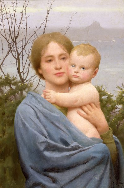 Madonna des Berges von Thomas Cooper Gotch